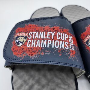 ISlide Florida Panthers 2025 Stanley Cup Champion Slides (Size 12, NWT)